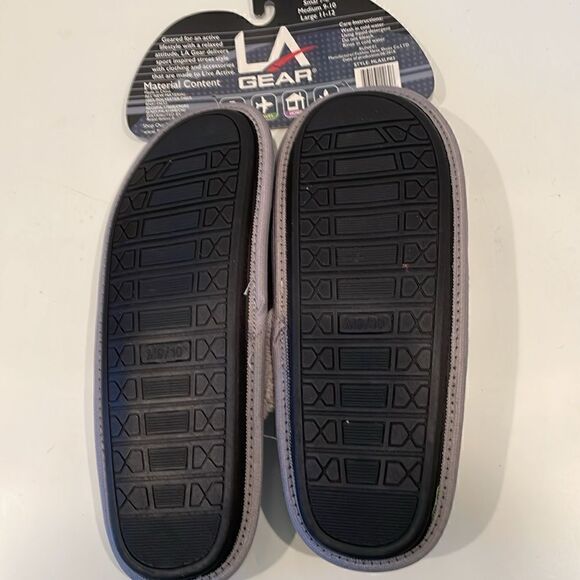 NWT LA Gear Men's Slippers Size 9/10 - Picture 4 of 6